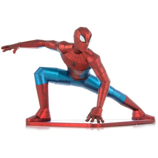 Metal Earth Fascinations MMS474 Metallbausätze - Marvel Avengers Spider Man, lasergeschnittener 3D-Konstruktionsbausatz, 3D Metall Puzzle, DIY Modellbausatz mit 3 Metallplatinen, ab 14 Jahre