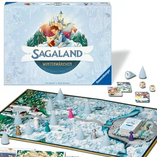 Ravensburger 22460 - Sagaland Wintermärchen - Brettspiel für Kinder und Erwachsene, 2-6 Spieler, Merkspiel, Familienspiel-Klassiker ab 6 Jahren, Braun