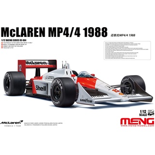 Meng RS-004 1/12 Mc Laren MP4/4, 1988 Modellbausatz, Mehrfarbig