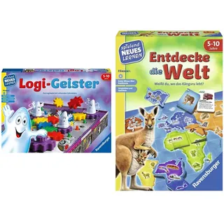 Ravensburger 25042 - Logi-Geister - Spielen und Lernen für Kinder 24990 - Entdecke die Welt - Spielen und Lernen für Kinder