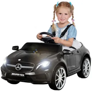 Actionbikes Motors Elektro-Kinderauto Mercedes Benz GLA 45 AMG Kinder Elektroauto mit Fernbedienung, Belastbarkeit 30 kg, Kinder Elektro Auto, Kinderauto schwarz