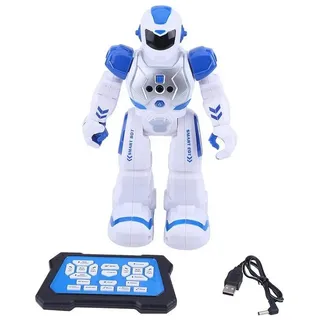yozhiqu IR-Roboter RC-Roboter mit Gestenerkennung, Singen, Tanzen und leuchtenden Augen, Tanzfunktion,Fernbedienung oder Gestensteuerung, LED-Beleuchtungsaugen blau