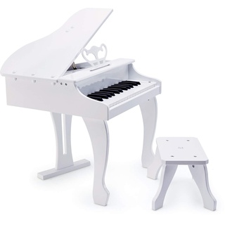 Hape Luxusflügel | Piano mit 30 Tasten, inklusive Stuhl, elektronisches Musik-Keyboard, ab 3 Jahren, Weiß