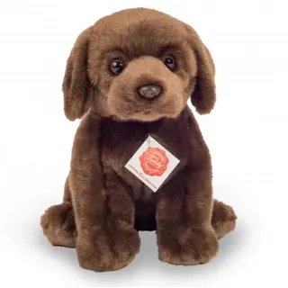Teddy-Hermann - Kuscheltier Labrador sitzend dunkelbraun 25 cm
