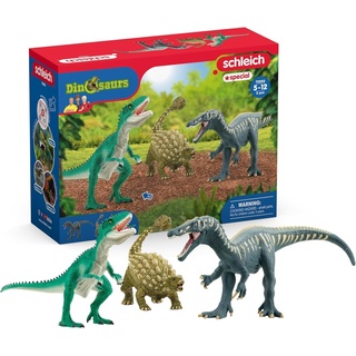schleich 72203 Angriff des Dinosaurier Trios, ab 5 Jahren, DINOSAURS - Spielset, 3 Teile, exklusiv bei Amazon