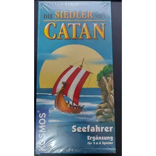 Kosmos 694517 - Catan - Seefahrer Ergänzung für 5-6 Spieler Strategiespiel, Ergänzung für 5-6 Spieler, Strategiespiel, Erweiterung Catan - Das Spiel, Brettspiel, Siedler von Catan