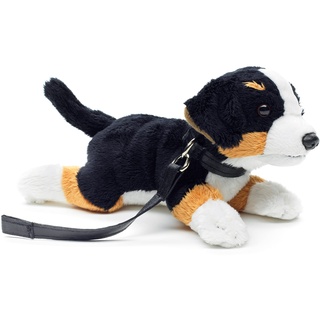 Uni-Toys - Berner Sennenhund Plushie (mit Leine) - 21 cm (Länge) - Plüsch-Hund, Haustier - Plüschtier, Kuscheltier