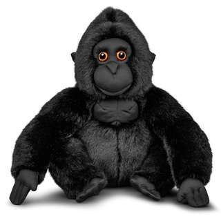 Tobar Animigos 37562 Plüschtier Gorilla, Stofftier im realistischen Design, kuschelig weich, ca. 26 cm groß
