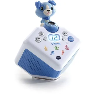 Vtech 80-608074 V-Story, die Hörspielbox, Musik-und Geschichtenbox, blau (3-8 Jahre)