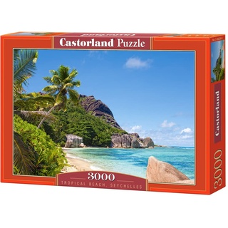 Castorland C-300228-2 - Puzzle Seychellen, tropischer Strand 3000 Teile