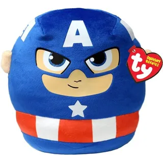 Ty - Squishy Beanies Licensed - Marvel Superhelden 20 cm - Captain America