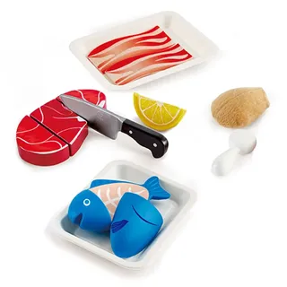 Hape Spiellebensmittel Fisch & Fleisch Set