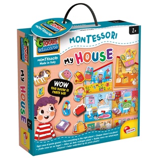 Liscianigiochi 85644 La Casa Gigante Lernspiel Vorschule, Single, Montessori Das Riesige Haus, large