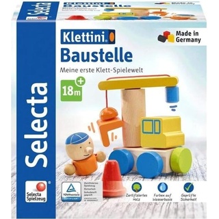 Selecta Spielzeug Klett-Stapelspielzeug Baustelle 8 Teile **