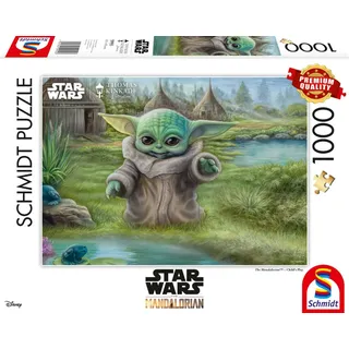 Schmidt Spiele 59955 Thomas Kinkade, Lucas Film, The Mandalorian, Childs Play, 1.000 Teile Puzzle, bunt, Einheitsgröße