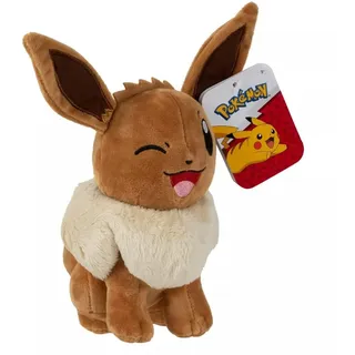 Pokemon Kuscheltier Eevee Evoli 20 cm – Pokemon Plüschtier – Neue 2022 – Pokemon Plush - Offiziell Lizenziertes Pokemon Spielzeug