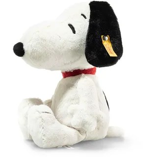 Steiff Kuscheltier Snoopy, Süßes Stofftier, Jungen, Mädchen & Babys ab 0 Monaten, Soft Cuddly Friends, Plüschtier 30 cm, Weiß, 024702