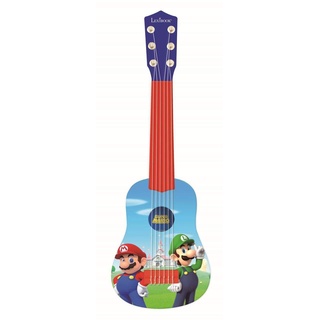 Lexibook - Nintendo Mario Luigi My First Guitar, 6 Nylonsaiten, 53 cm, inklusive Anleitung, Blau/Rot, K200NI