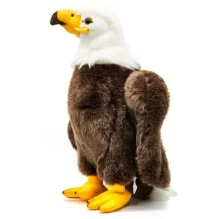 Uni-Toys Kuscheltier Weißkopfseeadler - verschied. Größen - Plüsch-Vogel, Adler, Plüschtier, zu 100 % recyceltes Füllmaterial 32 cm