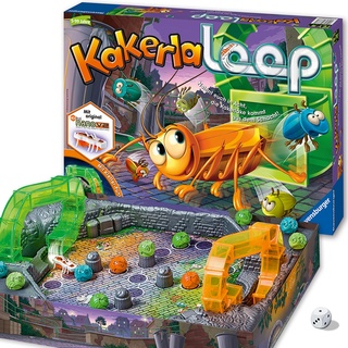 Ravensburger - Kakerlaloop 21123 - Kinderspiel mit elektronischer Kakerlake für Groß und Klein, Familienspiel für 2-4 Spieler, Kinderspiel ab 5 Jahren