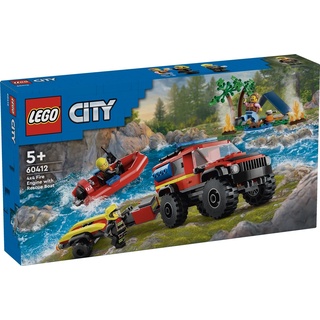 LEGO® City - LEGO® City 60412 FEUERWEHR-GELÄNDEWAGEN MIT RETTUNGSBOOT