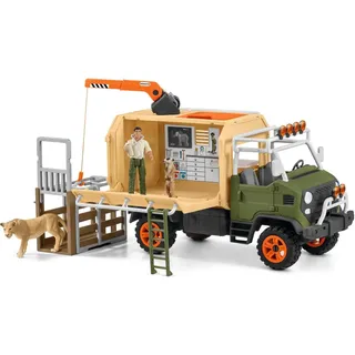 Schleich® Spielwelt WILD LIFE, Großer Truck Tierrettung (42475), (Set), Made in Europe bunt