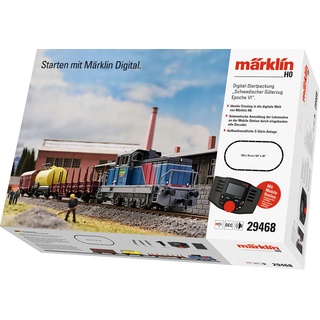 Modelleisenbahn-Set MÄRKLIN "Digital-Startpackung "Schwedischer Güterzug Epoche VI" - 29468" Modelleisenbahnen bunt Kinder Modelleisenbahn-Sets mit Licht- und Soundeffekten; Made in Europe
