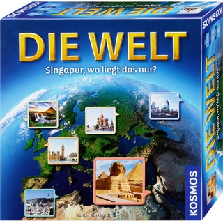 Kosmos Spiel, Geografie-Spiel Die Welt - Singapur, wo liegt das nur?, Made in Germany bunt