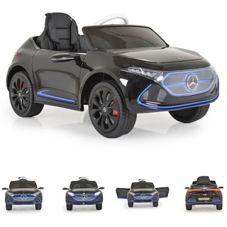 Moni Elektro-Kinderauto Elektroauto Mercedes Concept, Belastbarkeit 25 kg, EQA, EVA-Reifen, Fernbedienung MP3 schwarz