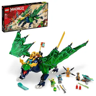 LEGO 71766 NINJAGO Lloyds Legendärer Drache, Ninja-Spielzeug Mit Drachen- Und Schlangen-Figuren Sowie 4 Minifiguren, Darunter Lloyd Und NYA, Geschenk Für Jungen Und Mädchen Ab 8 Jahren