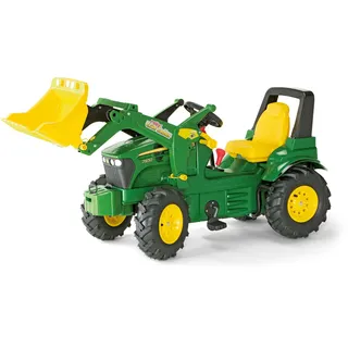 Rolly Toys rollyFarmtrac John Deere 7930 (mit Frontlader, für Kinder von 3 bis 8 Jahre, inkl. Traktor + Zubehör, Zweigangschaltung, Sitz verstellbar, Tretfahrzeug) 710126