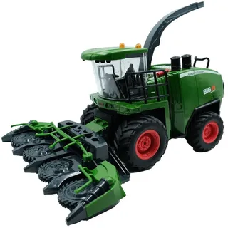 efaso RC-Traktor Ferngesteuerter Maishäcksler 1:24 - RC Traktor Bauernhof, mit Licht&Sound / realistische Raucheffekte grün