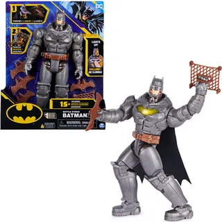 Spin Master DC Comics Batman 30cm Deluxe - Actionfigur mit Schlag- und Wurffunkt