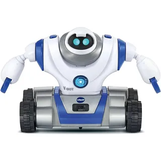 VTech V-Bot Explorer, 573705 Roboter, für Kinder, Grau, Standard