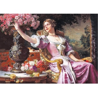 Castorland C-300020 - PUZZLE 3000 TEILE - LADY IN THE PURPLE DRESS, W. CZACHÓRSKI