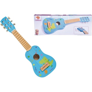 Eichhorn Spielzeug-Musikinstrument Holzgitarre blau