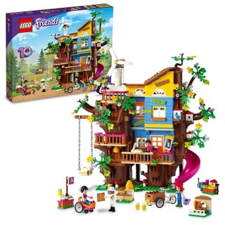 LEGO 41703 Friends Freundschaftsbaumhaus mit 5 Mini-Puppen und Tier-Figur, Natur-Lernspielzeug für Mädchen und Jungen ab 8 Jahren, Spielzeug-Haus in Heartlake City, Geschenk für Kinder