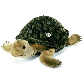 Steiff Kuscheltier Slo Schildkröte, Süßes Stofftier mit Kunststoffaugen, Kinder, Jungen & Mädchen, Plüschtier 70 cm, Khaki, 068478