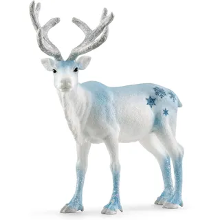 schleich 72220 Frostiges Weihnachtsrentier, ab 3 Jahren, Sammelfigur - Spielfigur, 13 x 5 x 12 cm