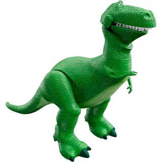 Mattel Disney und Pixar Toy Story sprechende Dinosaurier-Actionfigur mit Movng Armen, Roarin' Laughs Rex Dino Spielzeug, 27,4 cm T Rex mit 40+ Sounds & Sätzen