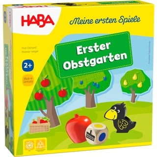 Haba 4655 - Meine ersten Spiele Erster Obstgarten, unterhaltsames Brettspiel rund um Farben und Formen ab 2 Jahren, Holzspielzeug und Lernspiel, der Spieleklassiker für kleine Kinder