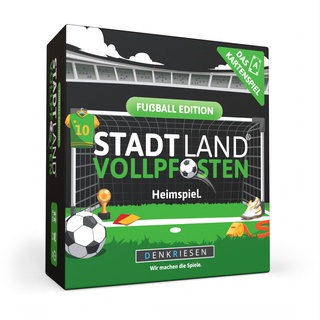 Stadt Land Vollpfosten® Das Kartenspiel – Fußball Edition | Ab 8 Jahren | 3-6 Spieler | Familienspiel