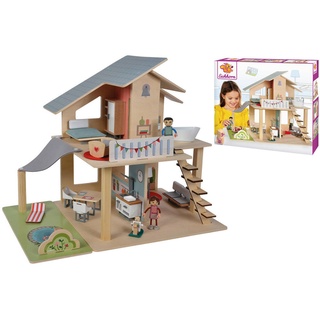 Puppenhaus, Holz, Kunststoff, Kiefer, 42.5x32.5x10 cm, Spielzeug, Kinderspielzeug, Puppen & Puppenzubehör, Puppenhäuser