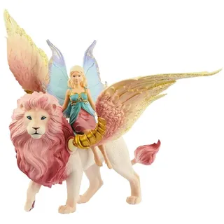 Schleich® Spielfigur Schleich Bayala Elfe auf geflügeltem Löwe