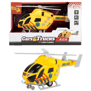 Toi-Toys Spielzeug-Hubschrauber Rettungshubschrauber Feuerwehr mit Licht und Ton