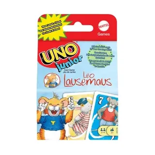 UNO Junior Leo Lausemaus - Kartenspiel mit 56 Karten