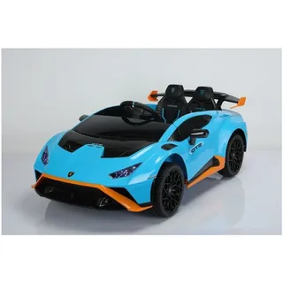 ES-Toys Kinder Elektroauto Lamborghini Huracan STO EVA-Reifen Bluetooth MP3 USB blau