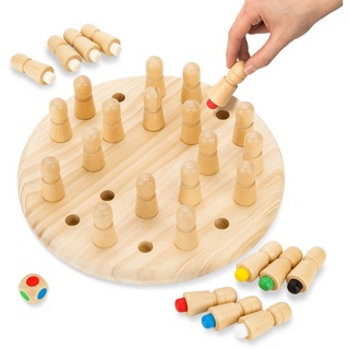 Toyfel Spiel, Magnus, Memory Schach 30 cm Gedächtnisspiel aus Holz 30 cm