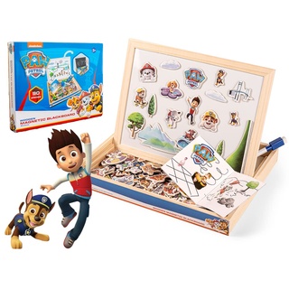 PAW PATROL Kindertafel Magnettafel Spielzeug # Lernspiel mit Zubehör Tafel mit Kreide & Magnet für Kinder