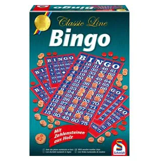 Schmidt-Spiele Brettspiel 49089, Bingo, ab 8 Jahre, Classic Line, 3-20 Spieler